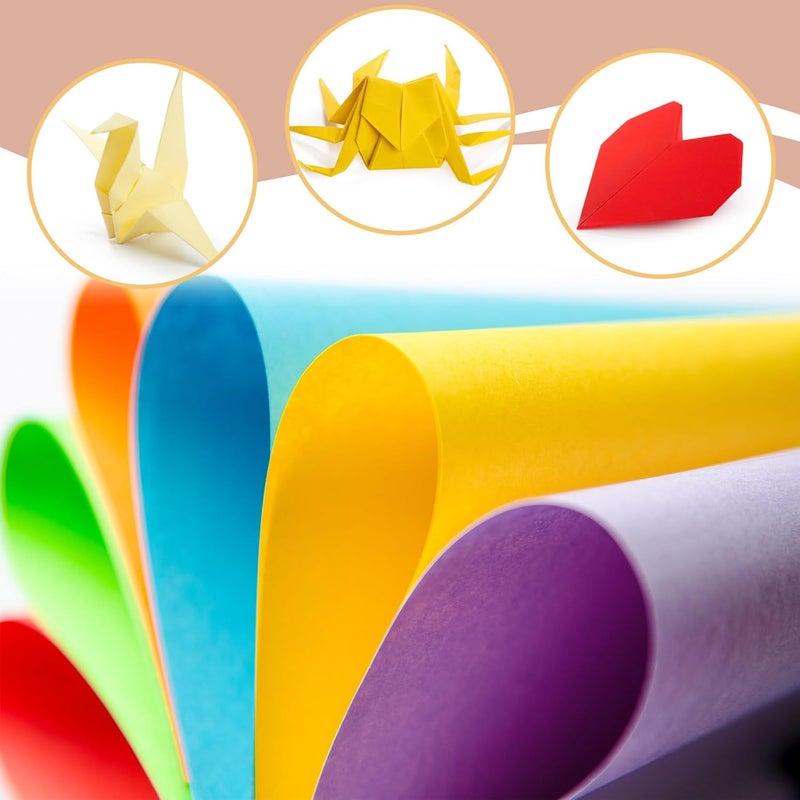 AiMi Construction Paper 100 Sheets 8.5"x11" Assorted Colors Bulk for School Supplies Copy Paper Classroom Supplies Elementary Great for Arts Painting Drawing - Image 4